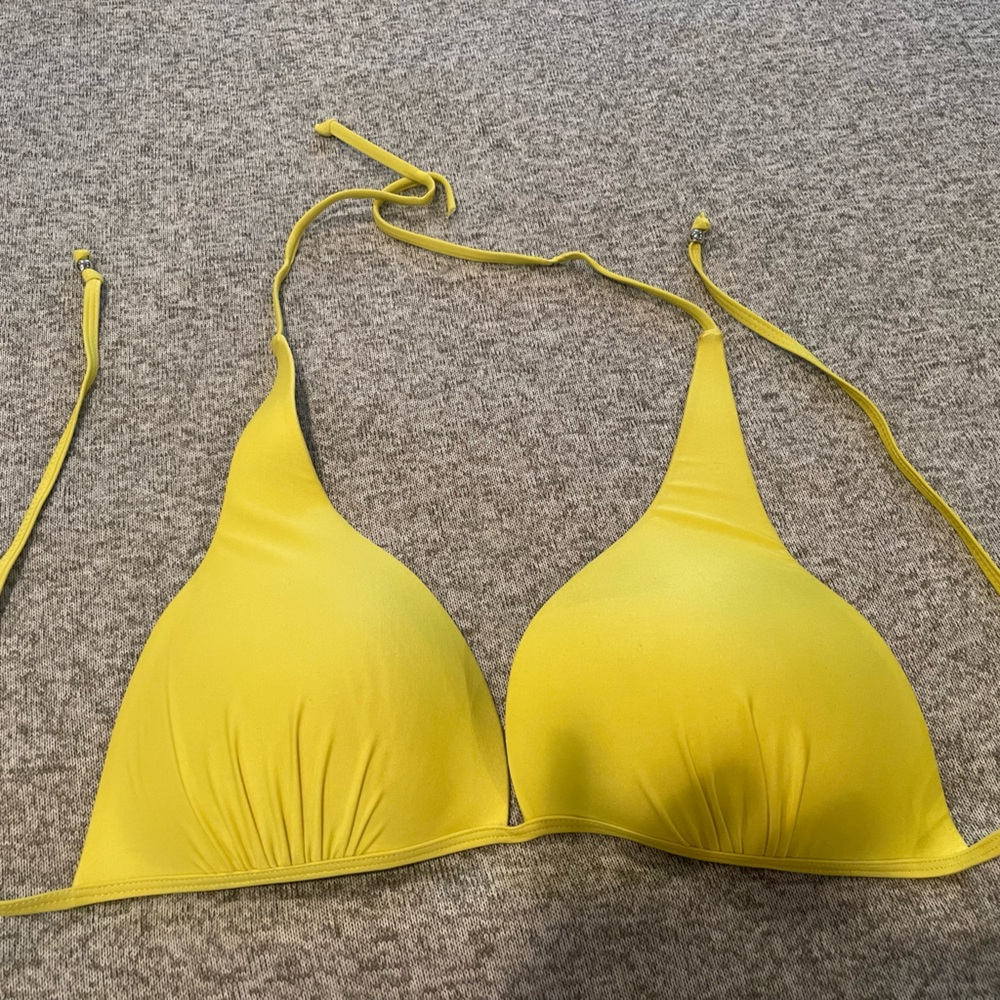 Bright Yellow Bikini Top